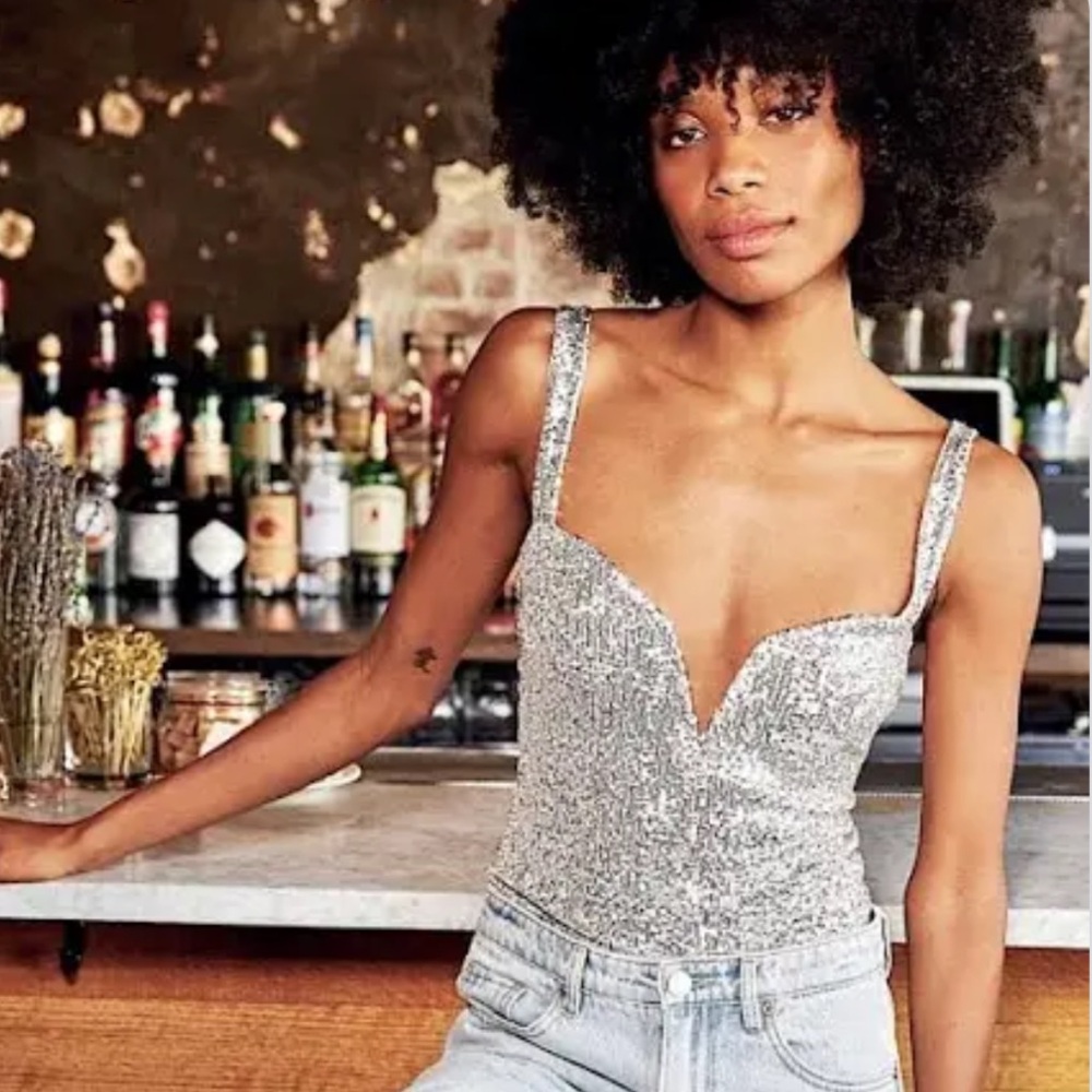 Free people sequin body suit